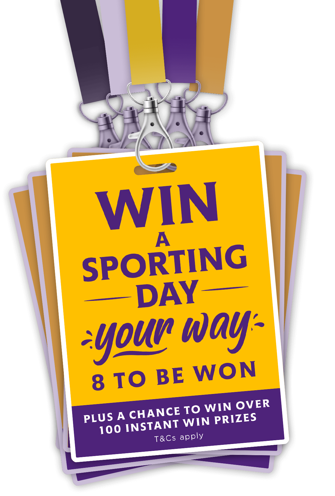Win a sporting day your way – 8 to be won